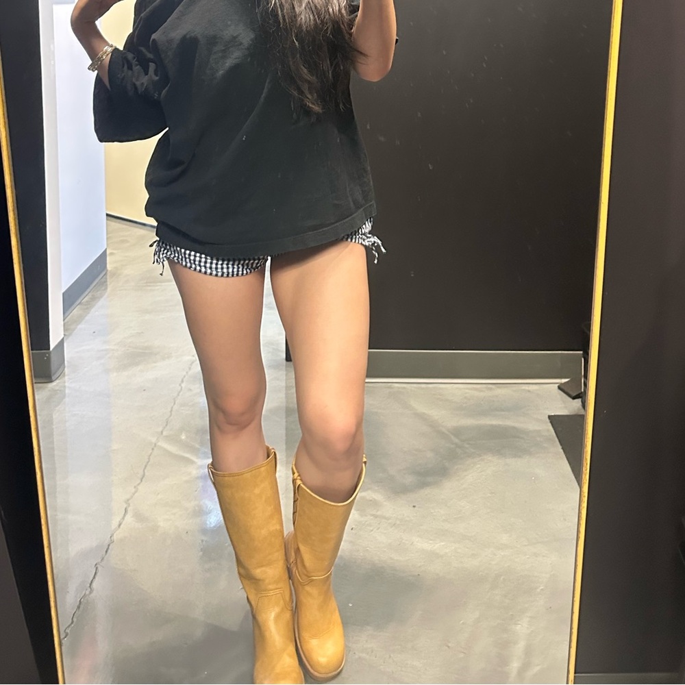 Banana colored boots
